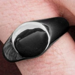 Lucleon Anneau noir Mason -BAGUES Soldes 10231best scaled