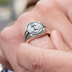 Northern Jewelry Anneau en argent 925s "L'hommage Marin" 9 Northern Jewelry Anneau en argent 925s "L'hommage Marin" -BAGUES Soldes 10815 ring