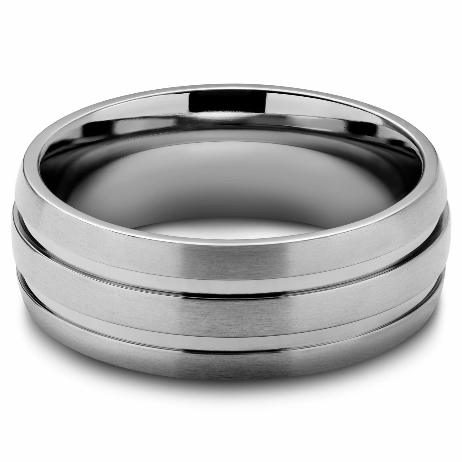 Lucleon Anneau Aesop Reed en titane argenté 2 Lucleon Anneau Aesop Reed en titane argenté – Image 2