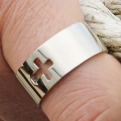 Lucleon Bague en acier argenté Gravel Leonid -BAGUES Soldes 17847best scaled