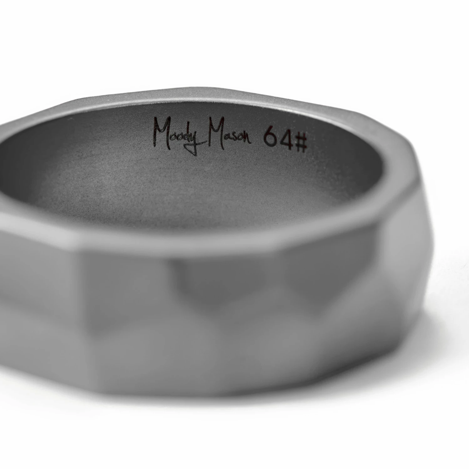 Moody Mason Large bague en acier Jax 2 Moody Mason Large bague en acier Jax – Image 2