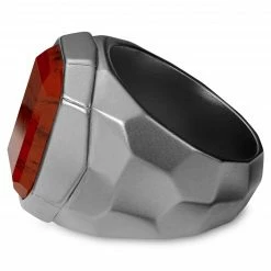 Moody Mason Chevalière en acier et jaspe rouge Jax -BAGUES Soldes 21672 3 scaled