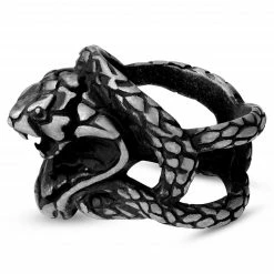 Moody Mason Bague Le Cobra en acier Jax -BAGUES Soldes 21761 4 scaled