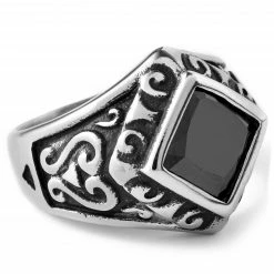 Fort Tempus Bague Rhombus à pierre en losange -BAGUES Soldes 24 1 32 2 46 scaled