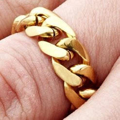 Lucleon Anneau Ethan doré -BAGUES Soldes 24 gold colored ethan ring cropped