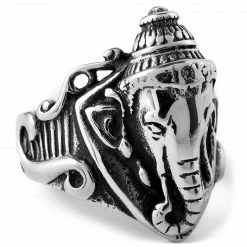 Fort Tempus Bague en acier Éléphant impérial -BAGUES Soldes 26 1 72 scaled