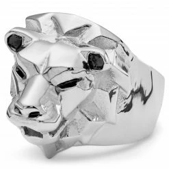 Moody Mason Bague argentée Le lion Makt