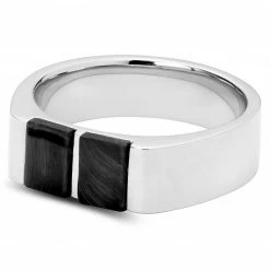 Sidegren Bague avec oeil de tigre bleu Sal Nord