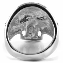 SteelCZ Bague acier thème squelette Alo -BAGUES Soldes 36 3 8