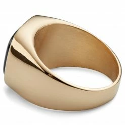 Lucleon Bague Len Gravel en acier doré -BAGUES Soldes 4 2 copy 36