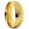 Fort Tempus Bague en acier couleur or Lords