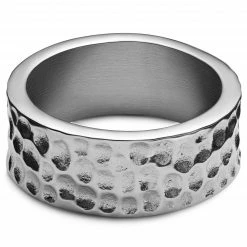 Arkai Orphic | Bague en acier inoxydable argenté martelé et brossé - 9 mm 10 Arkai Orphic | Bague en acier inoxydable argenté martelé et brossé - 9 mm -BAGUES Soldes 5 1.bd85e743449c72c5a492566ba51950d6 8 scaled