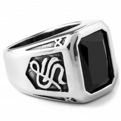 Fort Tempus Bague en acier Dynastie noire -BAGUES Soldes 5 1 252 scaled