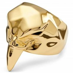 Moody Mason Bague dorée à tête d'aigle Mack