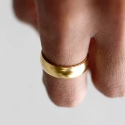 Fort Tempus Anneau en titane doré 6 mm -BAGUES Soldes 5570 ring