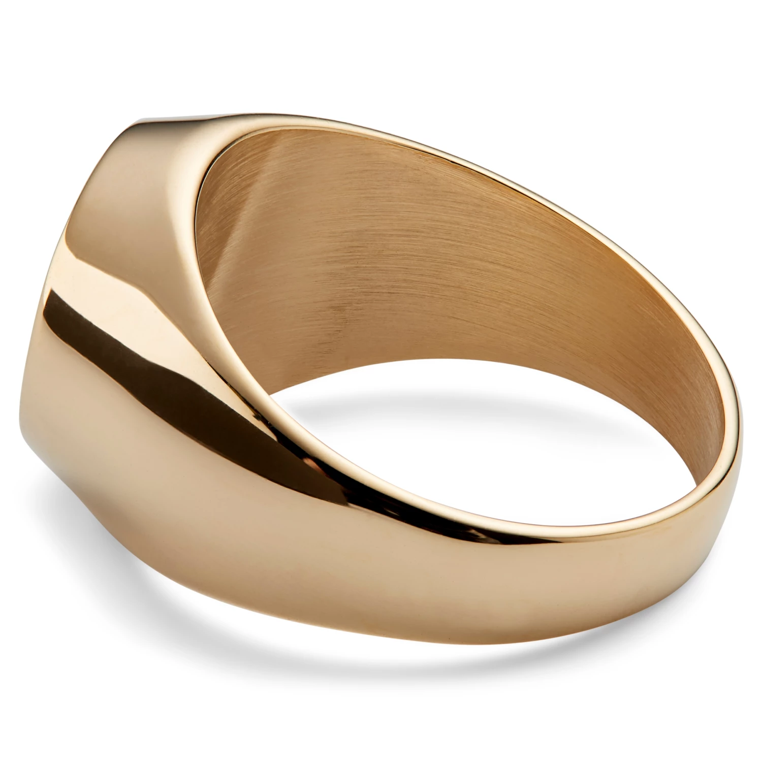 Lucleon Bague dorée avec pierre onyx Law 3 Lucleon Bague dorée avec pierre onyx Law – Image 3