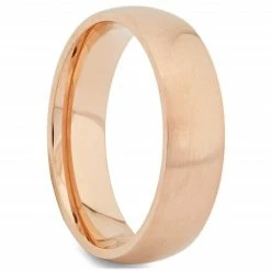 Fort Tempus Anneau en acier or rose