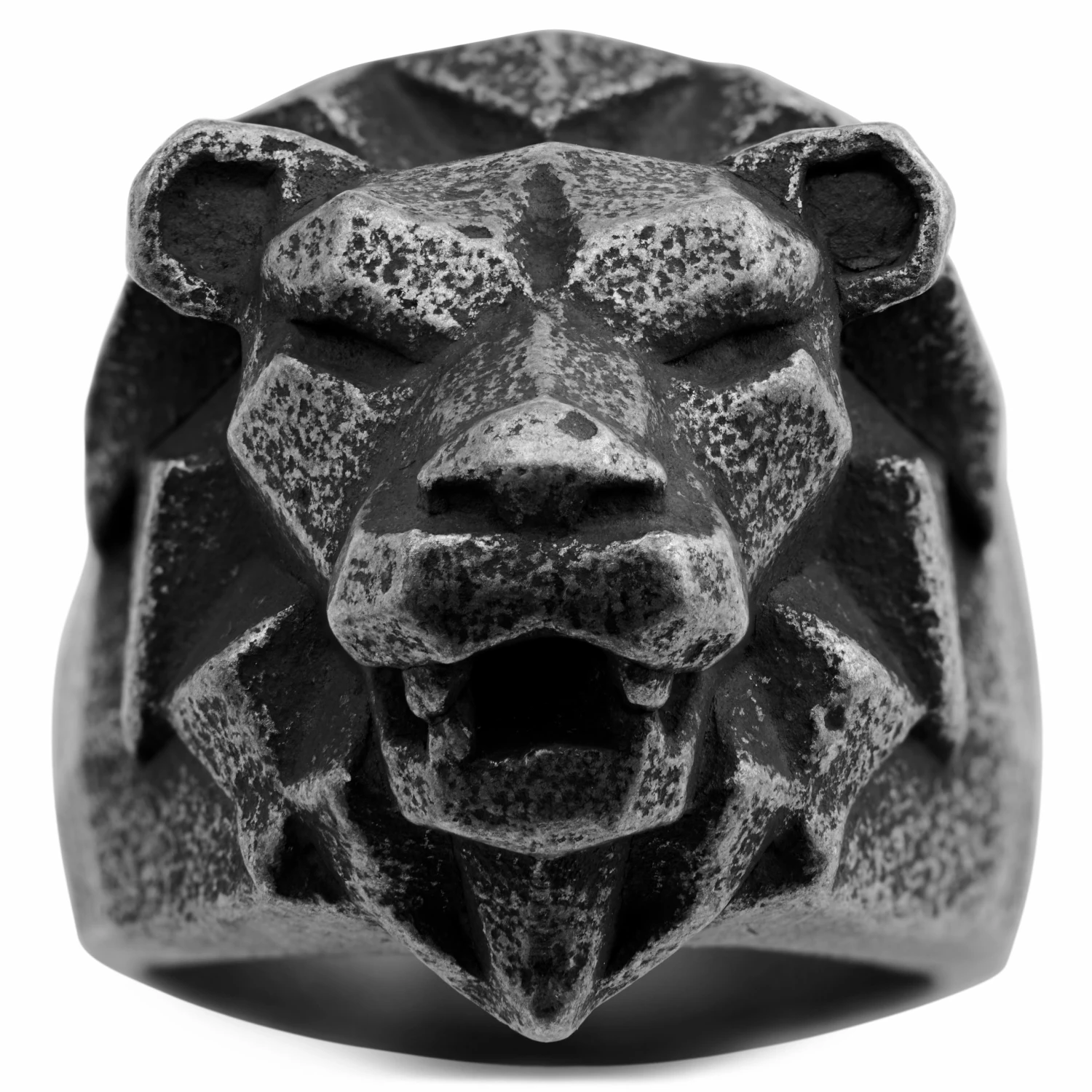 Moody Mason Bague Makt grise Le lion 2 Moody Mason Bague Makt grise Le lion – Image 2
