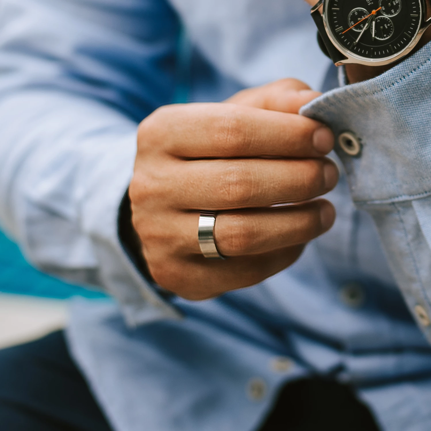 Lucleon Anneau en acier mat 3 Lucleon Anneau en acier mat – Image 3