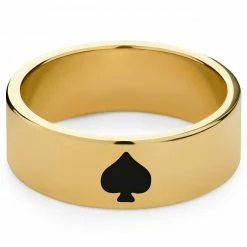 Seizmont Ace | Anneau doré - Les couleurs des cartes de poker -BAGUES Soldes ace gsp scaled