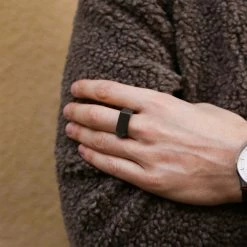 Lucleon Anneau "Vincent" noir -BAGUES Soldes black vincent ring