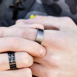 Lucleon Bague Positive en acier 8 Lucleon Bague Positive en acier -BAGUES Soldes img 2336