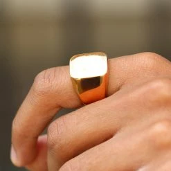 Lucleon Chevalière Liam de couleur or rose -BAGUES Soldes liam ring i rosenguld 2 scaled