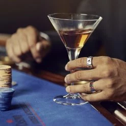 Seizmont Ace | Anneau argenté - Les couleurs des cartes de poker -BAGUES Soldes rel ace drop27 id killian 1x1 24 silver 25366 25384 scaled