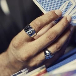 Seizmont Ace | Chevalière argentée "La quinte flush royale" -BAGUES Soldes rel ace drop27 silver id killian 1x1 36 scaled