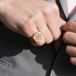 Lucleon Chevalière de couleur or rose Titus -BAGUES Soldes rosegold titus scaled