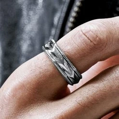 Lucleon Anneau en acier Pearce Punctum -BAGUES Soldes rst drop5 ll pearce indu rings 24757 bjoernvalentine 1x1 3bm scaled