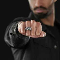 Fort Tempus Anneau zodiacal en acier - Poissons -BAGUES Soldes rst megashoot rings 1 11571 scaled