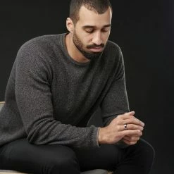 Lucleon Bague en acier et en céramique noir et argent -BAGUES Soldes rst megashoot rings 1 19441 scaled