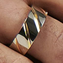 Fort Tempus Anneau unique en titane argenté / doré -BAGUES Soldes rst megashoot rings 1 5093best scaled