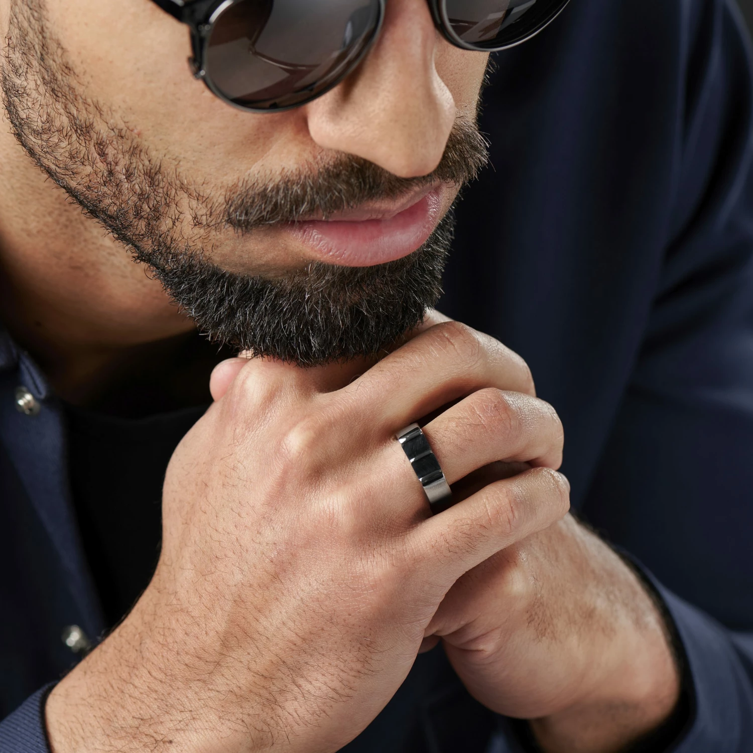 Sidegren Bague avec oeil de tigre bleu Sal Nord 5 Sidegren Bague avec oeil de tigre bleu Sal Nord – Image 5