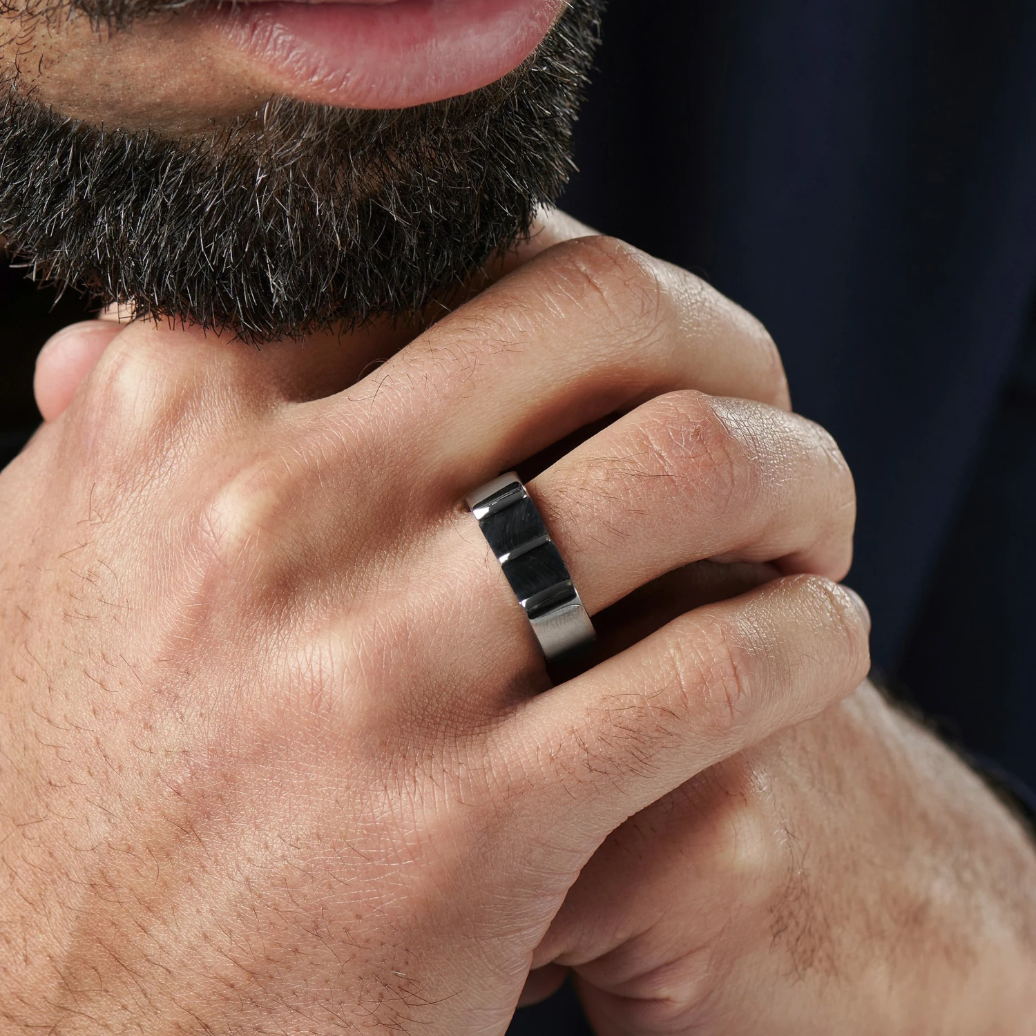 Sidegren Bague avec oeil de tigre bleu Sal Nord 6 Sidegren Bague avec oeil de tigre bleu Sal Nord – Image 6