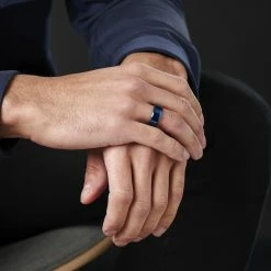 Fort Tempus Bague acier bleu pleine sans motifs -BAGUES Soldes rst megashoot rings 2 7799 scaled