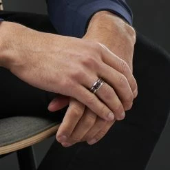 Fort Tempus Anneau en acier "Le rouge et le noir" -BAGUES Soldes rst megashoot rings 22 16967 scaled