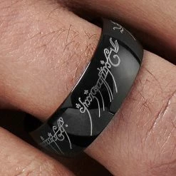 Fort Tempus Anneau en acier inscriptions lord -BAGUES Soldes rst megashoot rings 3 6715 scaled