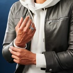 Moody Mason Bague argentée La Plume -BAGUES Soldes ste mm sandros nathanwilliam 23598 4 scaled