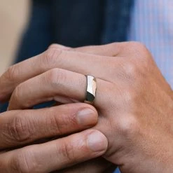 Fort Tempus Simple anneau en acier inoxydable -BAGUES Soldes trendhim september 2020 set 1 ring 1h 1 scaled